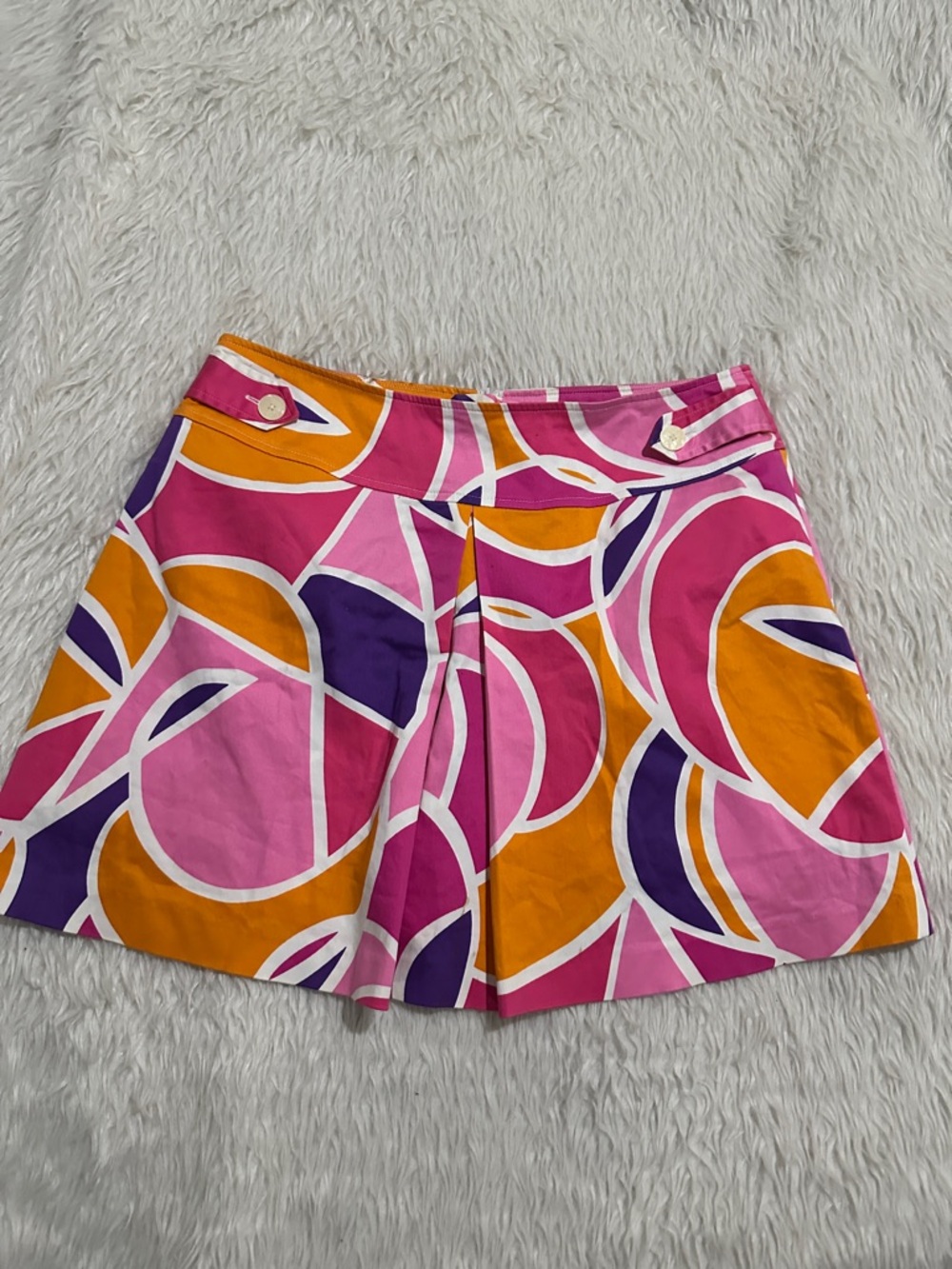 Willi Smith Pink Orange Purple Graphic Skort